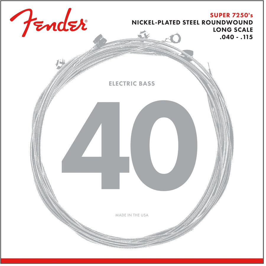 Fender Super 7250's Nickle Plated Steel Wound Bass Strings (5-String)
