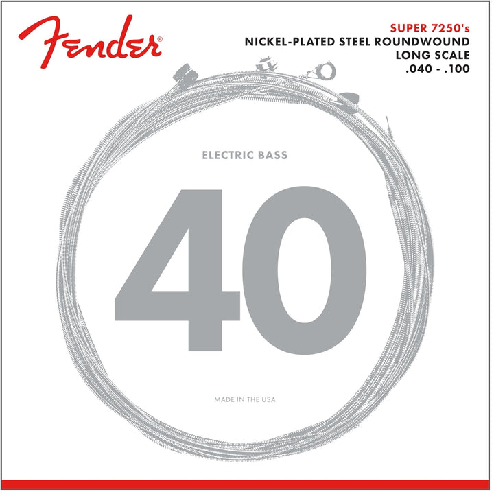 Fender Super 7250's Nickle Plated Steel Wound Bass Strings