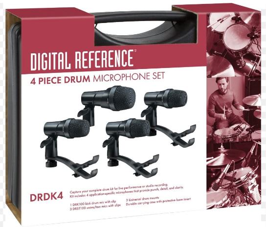 Digital Reference DRDK4 Drum Mic Set (new old stock)