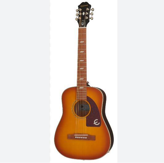 Epiphone Lil' Tex Faded Cherry Sunburst Acoustic Electric Travel Guitar