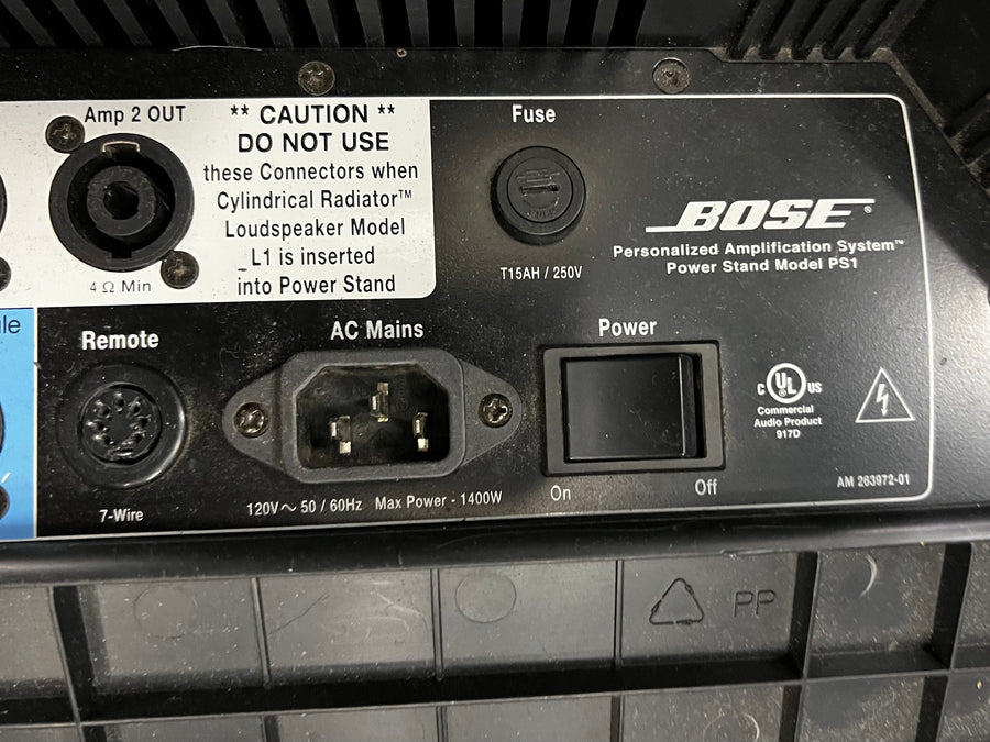 Bose PS1 Personalized Amplification System w/ Bass Module Model B1 Used