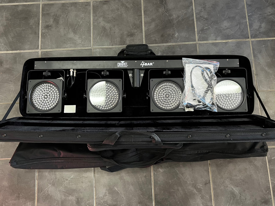 Chauvet 4 BAR 4bar DMX LED Stage Wash Light System w/ Case - Used