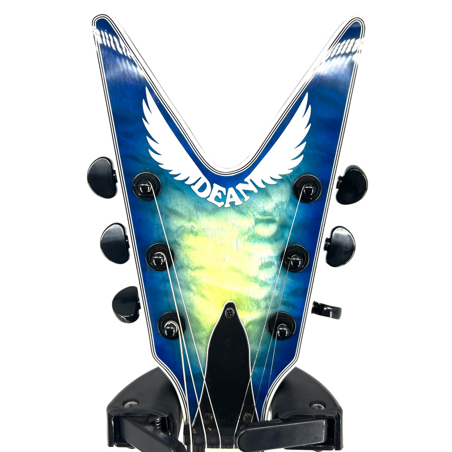 Dean Flying V Electric Guitar w/ Case  - Ocean Blue - Used