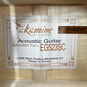 Takamine EG523SC Jumbo Acoustic Guitar w/ Case (B-Stock) - Used