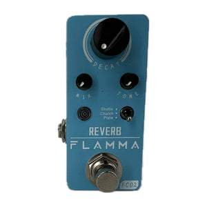 Flamma FC02 Mini Reverb Pedal Digital Guitar Effects Pedal with Church Plate Studio Reverb True Bypass - Used