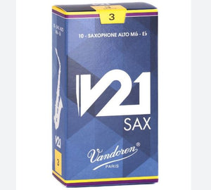 Vandoren V21 Alto Sax Reeds #3 Box of 10