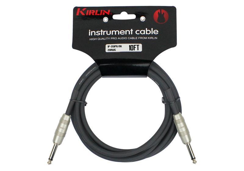 Kirlin IP-201PR/BK 10' Instrument Cable