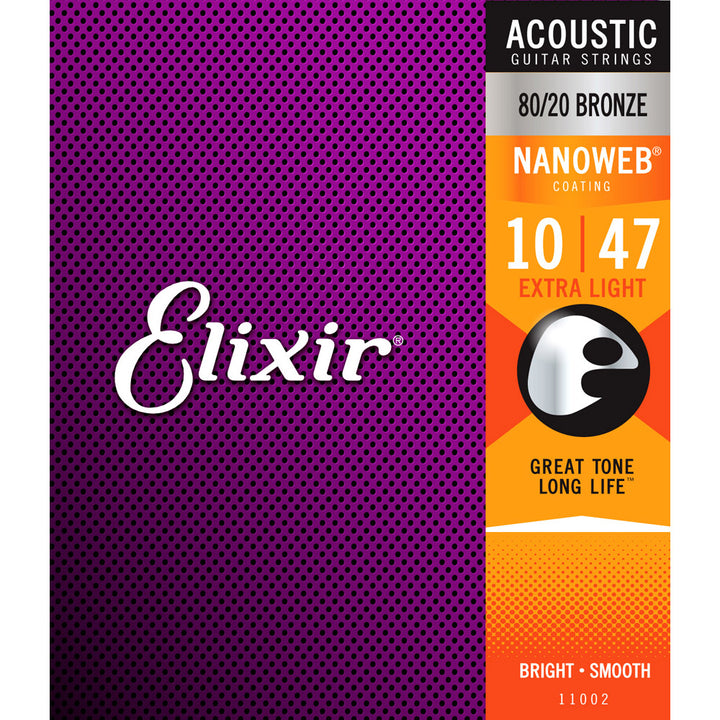 Elixir Acoustic Guitar Strings 11002 Super Light 10