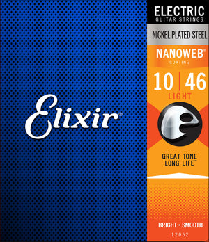 Elixir 12052 Electric Guitar Strings NanoWeb
