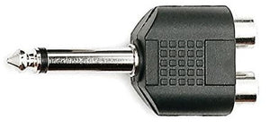 Kirlin 2657 1/4" Male to Dual RCA Female Adapter