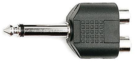 Kirlin 2657 1/4" Male to Dual RCA Female Adapter