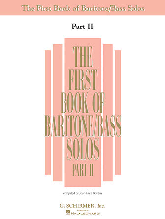 Hal Leonard HL50482067 First Book of Baritone/Bass Solos Part II