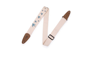 Levy's MC8U-006 2" Cotton Guitar Strap With Decorative Print And Suede Ends