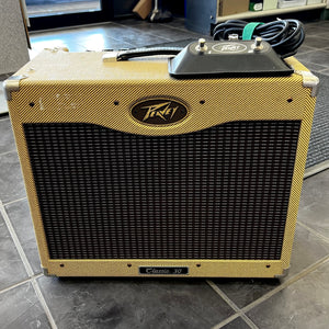 Peavey Classic 30 Tube Electric Guitar Amplifier Amp w/ Footswitch Used