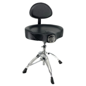 Mapex T775 Saddle Top Drum Throne With Back Rest and 4 Double-Braced Legs Used