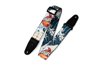 Levy's MPD2-016 Guitar Strap Sublimation-printed With Original Artist's Design