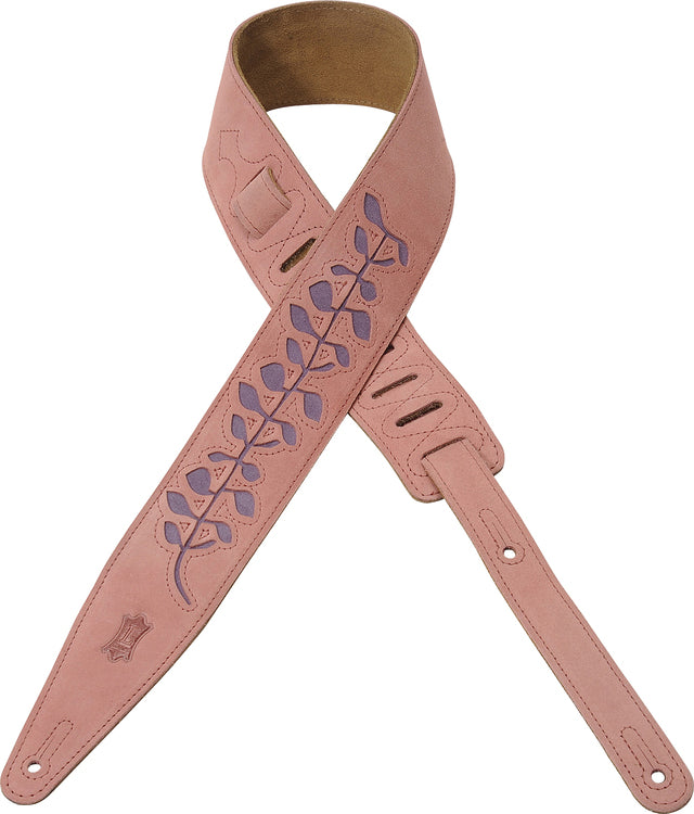 Levy's MS317WV-PNK Pink 2.5" Suede Leather Strap