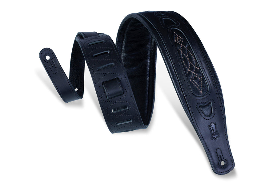 Levy's PM31-BLK Padded Leather Strap