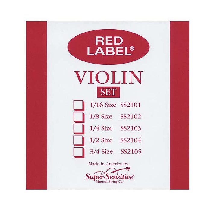 Red Label Violin Strings