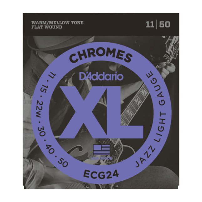 D'Addario Chromes Electric Guitar Strings ECG24