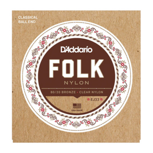 D'Addario Folk Nylon Guitar Strings EJ33