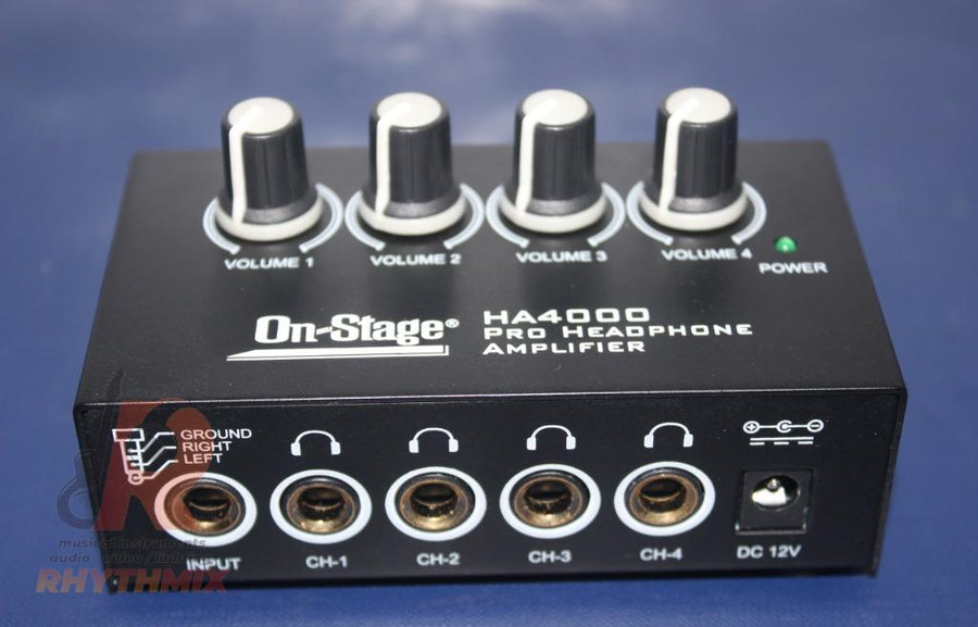 On Stage HA4000 4-Channel Headphone Amp
