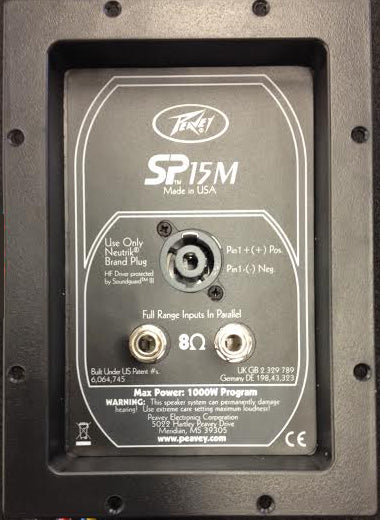 Peavey SP15M Replacement Crossover