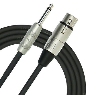 Kirlin MP-482PR/BK 3' XLR Female to 1/4" Male Patch Cable